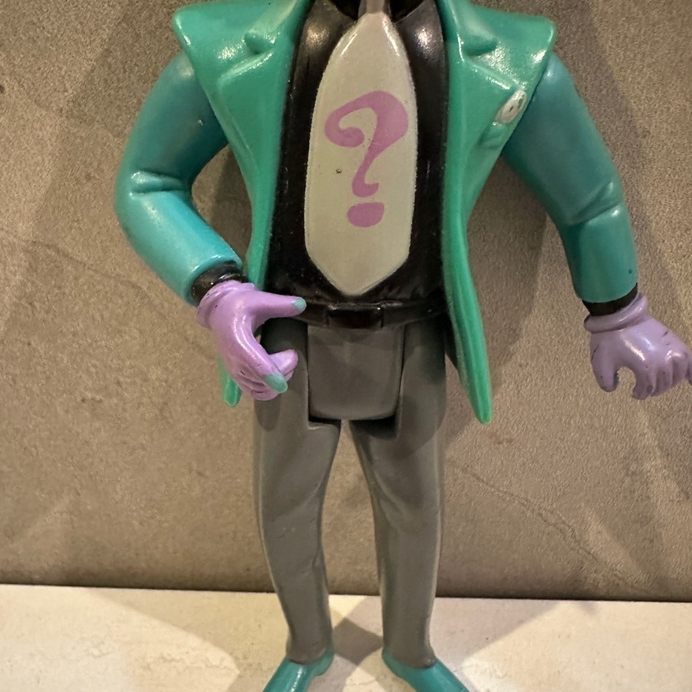 The Riddler Batman The Animated Series Villain Foe 4.2” Vntg (1993) Kenner - Picture 3 of 5